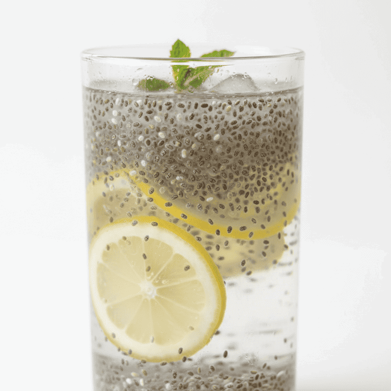 chia seed water for digestion and constipation relief