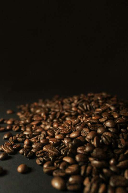 Roasted coffee beans used to prepare black coffee for weight loss